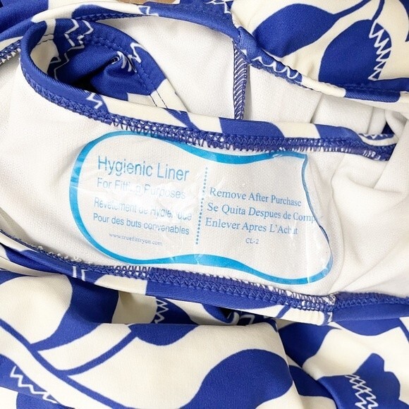 NWT Kate Spade Zigzag Floral Bow-Strap V-neck One-Piece Swimsuit Size Medium NEW - Picture 10 of 14